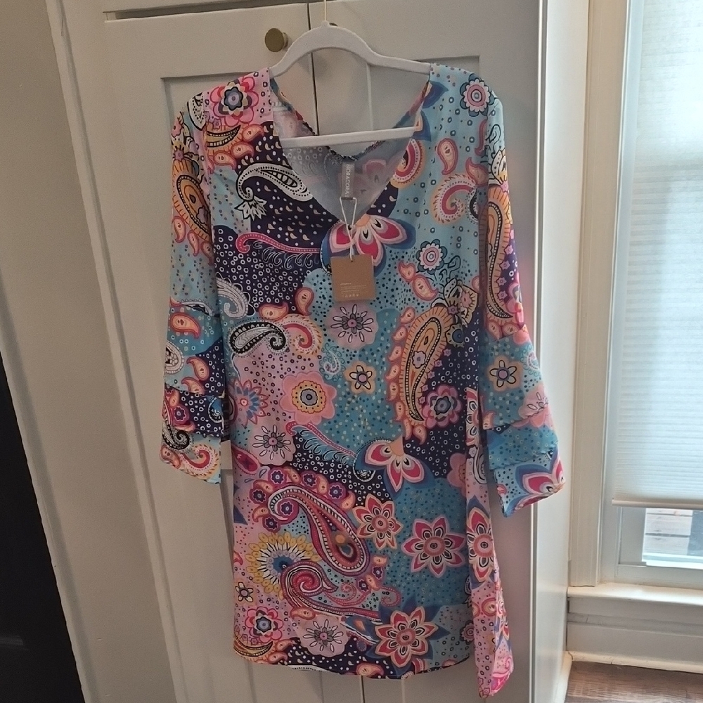 Colorful Paisley Print Women's Dress